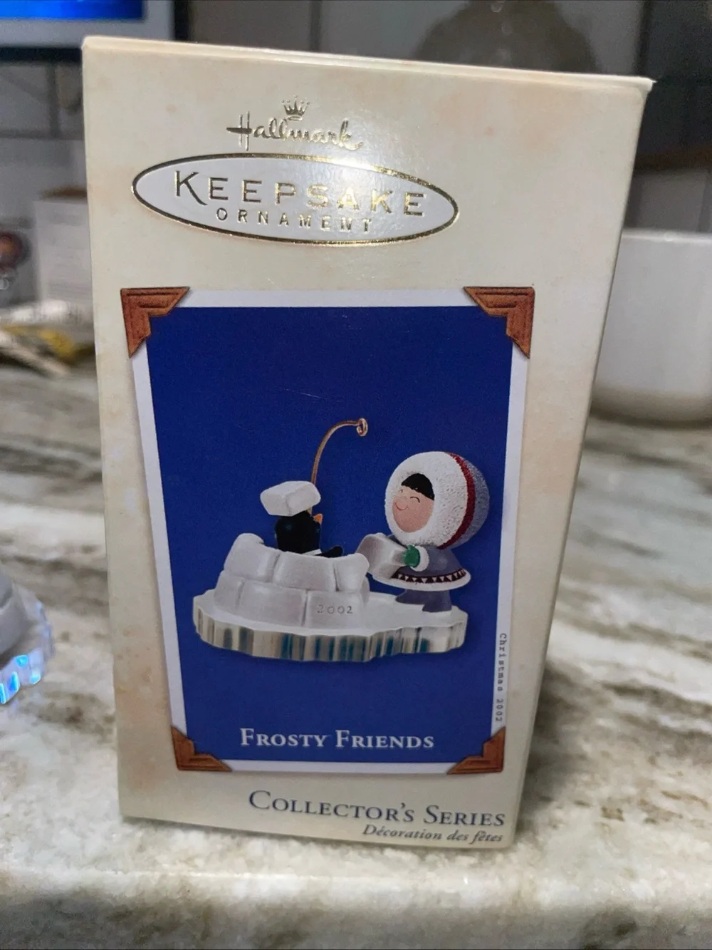 Hallmark 2002 Frosty Friends Keepsake Ornament #23 in Series Penguin Igloo IOB